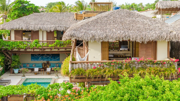 Imagem 1 de Casa/hotel em Jericoacoara com arquitetura excepcional